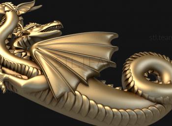 3D model Three-headed dragon (STL)
